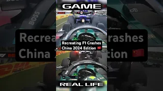 Recreating F1 Crashes | China 2024 Edition #2 #shorts #f1 #f1crashes