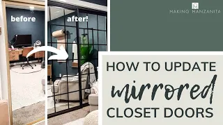 How To Update Mirrored Closet Doors (The Good, The Bad and The Ugly)