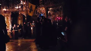 Ανοιξαντάρια Anixantaria Hymn at Iviron (Ιβερον) Monastery during Vigil , Mt. Athos (Άγιον Ορος)