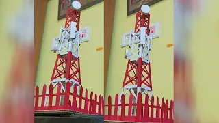 #sadi card se Bana hua|| #mobile #tower || #paper crafts