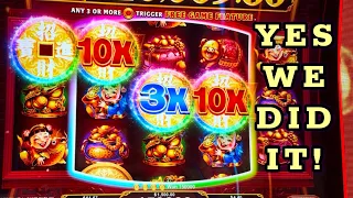 WE JACKPOTTED ! FORTUNE MINT TRINITY SLOT AT EMRALD ISLAND CASINO! #slotmachines #jackpot