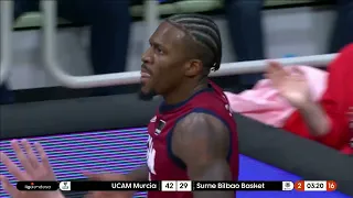 【西甲籃常規賽🇪🇸🏀-精華片段】2024-02-04 畢爾包 76:96 梅西亞 | Bilbao 76:96 UCAM Murcia