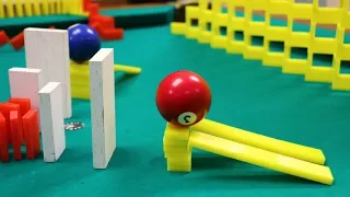 Amazing Domino Pool Trick Shots 1!