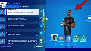 How TO COMPLETE ALL NEYMAR JR CHALLENGES in Fortnite! (Complete All Neymar JR Quests)