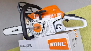 Stihl ms 261 C-M, Introduction of a light professional chainsaw, Amles, #unboxing