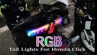 Honda Click Vario RGB Tail Lights 13Modes #click125i #honda #vario125 #vario #hondaclick125