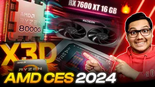 8000G AI APUs, RX 7600XT 16GB, 5700X3D - AM4 not DEAD!! | AMD CES LAUNCH SUMMARY JAN 2024