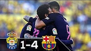 FC Barcelona vs Las Palmas 4-1 All Goals 14-5-2017 HD