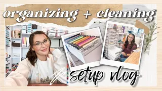 *classroom setup* productive organizing & cleaning vlog