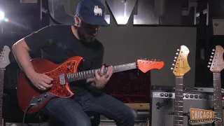 Novo Serus JS Candy Apple Red w/Lollar Gold Foil Pickups | CME Quick Riffs | Shelby Pollard