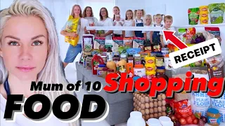 FOOD SHOP / LARGE FAMILY GROCERY HAUL (MAY 2023) w/ MOM OF 10