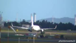 VIRGIN BLUE (ALL WHITE) 737-800 VH-VUY DEPARTING SYDNEY AIRPORT