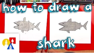 How To Draw A Shark With Shapes (young artists)