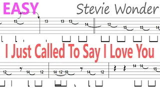 Stevie Wonder - I Just Called To Say I Love You / Guitar Solo Tab+BackingTrack