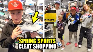 SHOPPING for NEW BASEBALL, SOFTBALL, and SOCCER CLEATS! ⚾️🥎⚽️