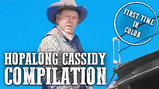 Hopalong Cassidy Compilation | COLORIZED | Cowboys | Old Western Series