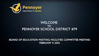 Pennoyer School Finance Committee Meeting - February 9, 2022