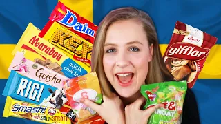 Taste testing all the Swedish snacks & treats! - AriannaTV