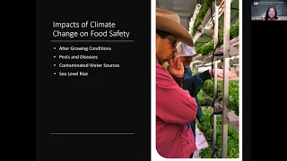 USDA Climate Change and Food Safety Ramifications