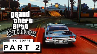 GTA SAN ANDREAS Walkthrough Gameplay Part 2 - (PC 4K 60FPS) RTX 3090 MAX SETTINGS