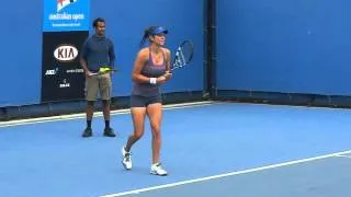 Julia Goerges - Australian open 2012 - Slow motion video 02