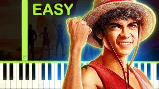 ONE PIECE (NETFLIX) THEME - EASY Piano Tutorial