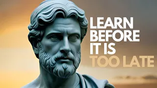 8 Stoic Lessons Men Learn Too Late in Life | Stoicism