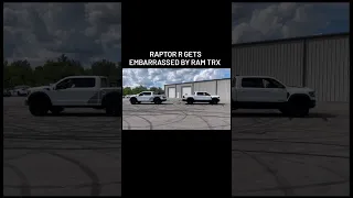 Raptor R vs TRX Tug of war #offroad #ramtrx #fordraptor #raptor #offroading #4x4 #trx #shorts