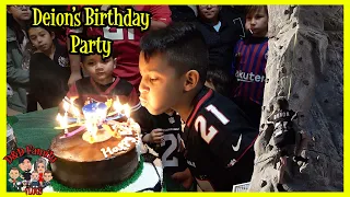 DEION'S AMAZING 8TH BIRTHDAY PARTY | ROCK CLIMBING | FOOTBALL and SOCCER | D&D FAMILY VLOGS