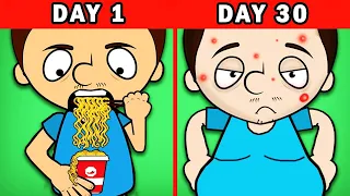 What happens if you only eat instant noodles?