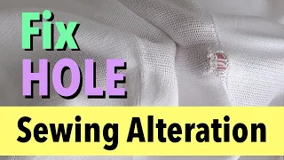 Sewing Holes in Clothes | Sewing Hacks | EASY REPAIR