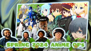 MUSICIANS React To SPRING 2024 ANIME OPENINGS pt.1! | Tejidotcom