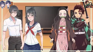 Yandere Simulador reacciona a Ayano y Ayato son Nezuko y Tanjiro