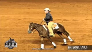 Fancy Steppin Whiz ridden by David McBurney  - 2015 NRHA Futurity (NP Futurity Finals - Sec. 1)