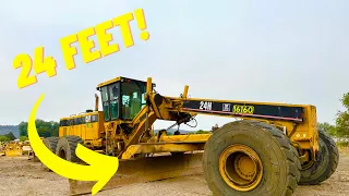 I tried to blade my road with the WORLDS LARGEST MOTORGRADER!