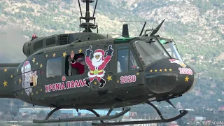 Hellenic Army Aviation UH-1H Huey flying Santa Claus