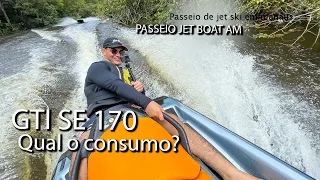 Consumo do Jet Ski Seado GTI SE 170 | Teste no Passeio Jet Boat Pau Rosa #jetski #seadoo