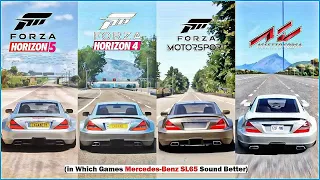 Mercedes-Benz SL65 Amg Black Series Top Speed in FM8, Horizon 5, Forza Horizon 4, Assetto Corsa