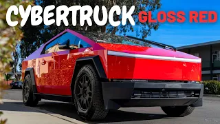 Gloss Red CYBERTRUCK | STEK DYNOred PPF