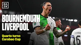 NUÑEZ da URLO: Bournemouth-Liverpool 1-2 | Carabao Cup | DAZN Highlights