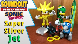 Sonic the Hedgehog Jakks Pacific Jet the Hawk, Super Silver, Dark Chao, Burrobot Review [Soundout12]