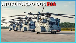 EUA lançam novo helicóptero CH 53K pronto para combate