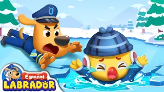 🔍Sheriff Labrador - No Juegues sobre el Hielo | Videos de Niños | BabyBus en Español