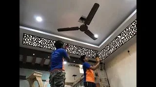 MDF जाली False Ceiling में कैसे लगाये ?  MDF Jali Fitting in False Ceiling 2019  |