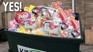 Dumpster Diving- Organic Lamb and Ground Beef + We Found A Blessing Box!