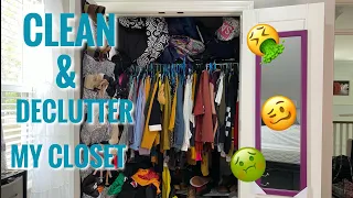 EXTREME CLOSET CLEAN OUT| CLEAN MY CLOSET WITH ME!!