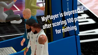 Scoring 100 Points just to lose the game in NBA 2K22 Mobile