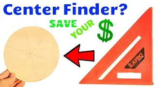 How to find the Center of ANY Circle or Dowel Rod | SPEED SQUARE HACK!