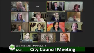 Ann Arbor City Council Meeting 4/5/21