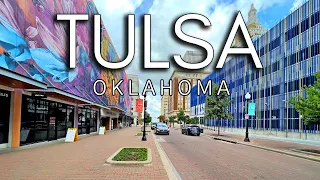 Life in TULSA, OKLAHOMA 🇺🇸 - 4K UHD - Walking in Downtown Tulsa, USA